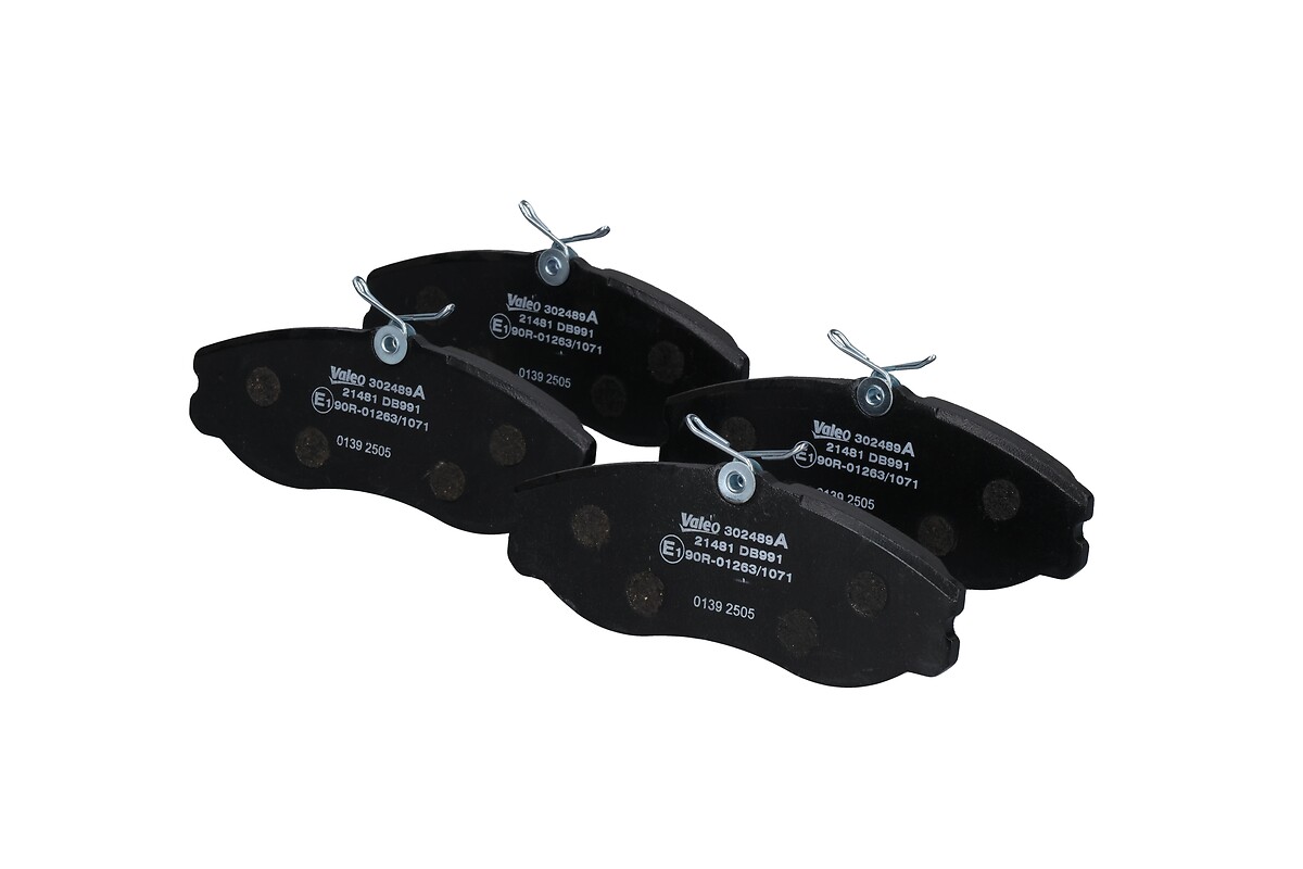 Jeu de 4 plaquettes de frein VALEO ref. 302489A